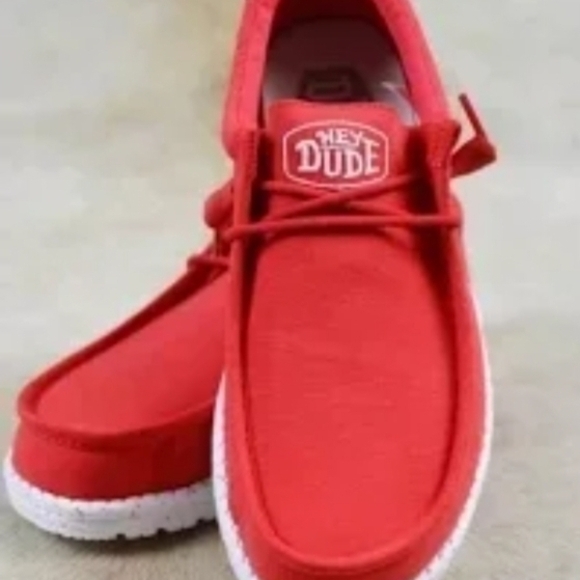 Hey Dude Red Flats & Loafers - Picture 2 of 4